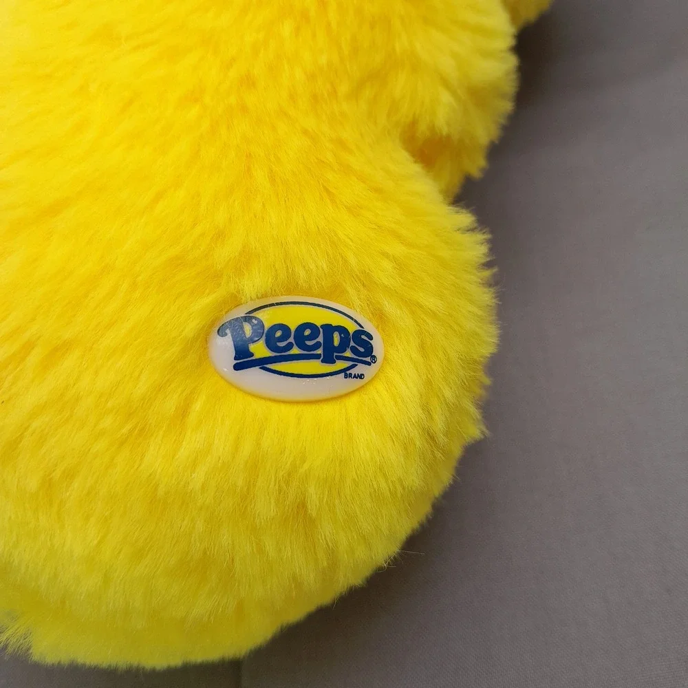 Peeps Yellow Bunny Plush Dan Dee Stuffed Animal Easter 8 Inch Fuzzy Bunny
